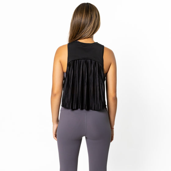 Blusa con Olanes Negra