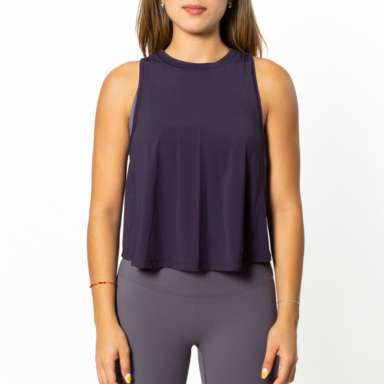 Blusa con Olanes Azul Marino