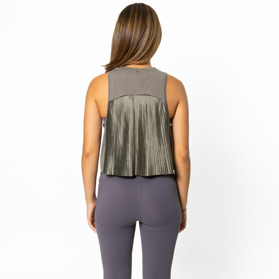 Blusa con Olanes Verde Militar